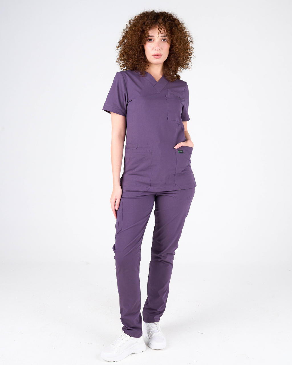 Cabrio Modern Classic Koyu Mor Cerrahi Üniforma Takım