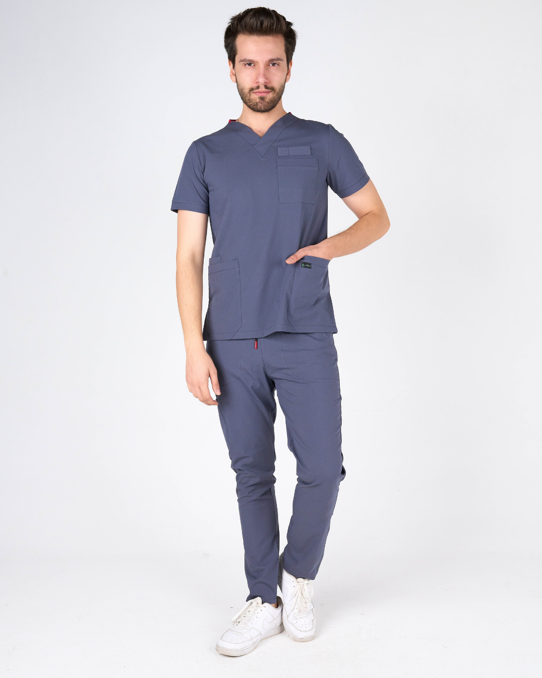 Cabrio Modern Classic Füme Cerrahi Üniforma Takım