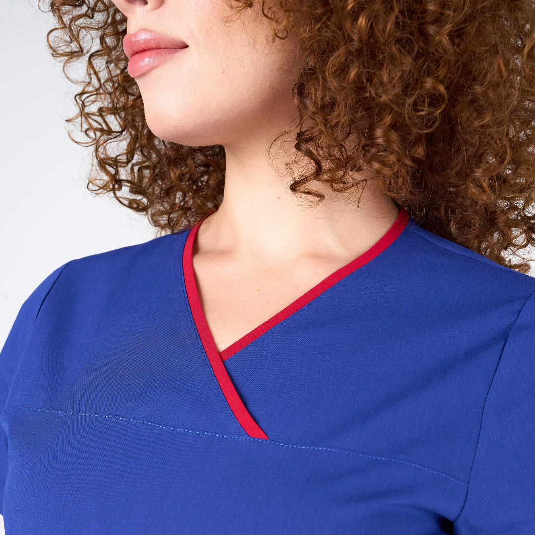 Label Haki Doktor Hemşire Medikal Cerrahi Takım Üniforma Scrubs -Lüx Likralı