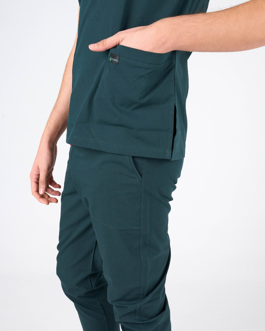 Cabrio Modern Classic Ördek Yeşili Cerrahi Üniforma Takım