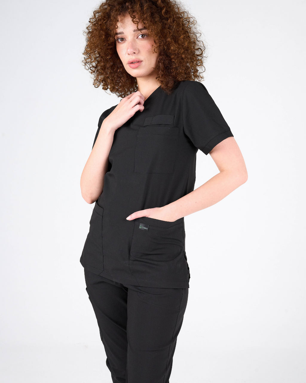 Cabrio Modern Classic Siyah Cerrahi Üniforma Takım