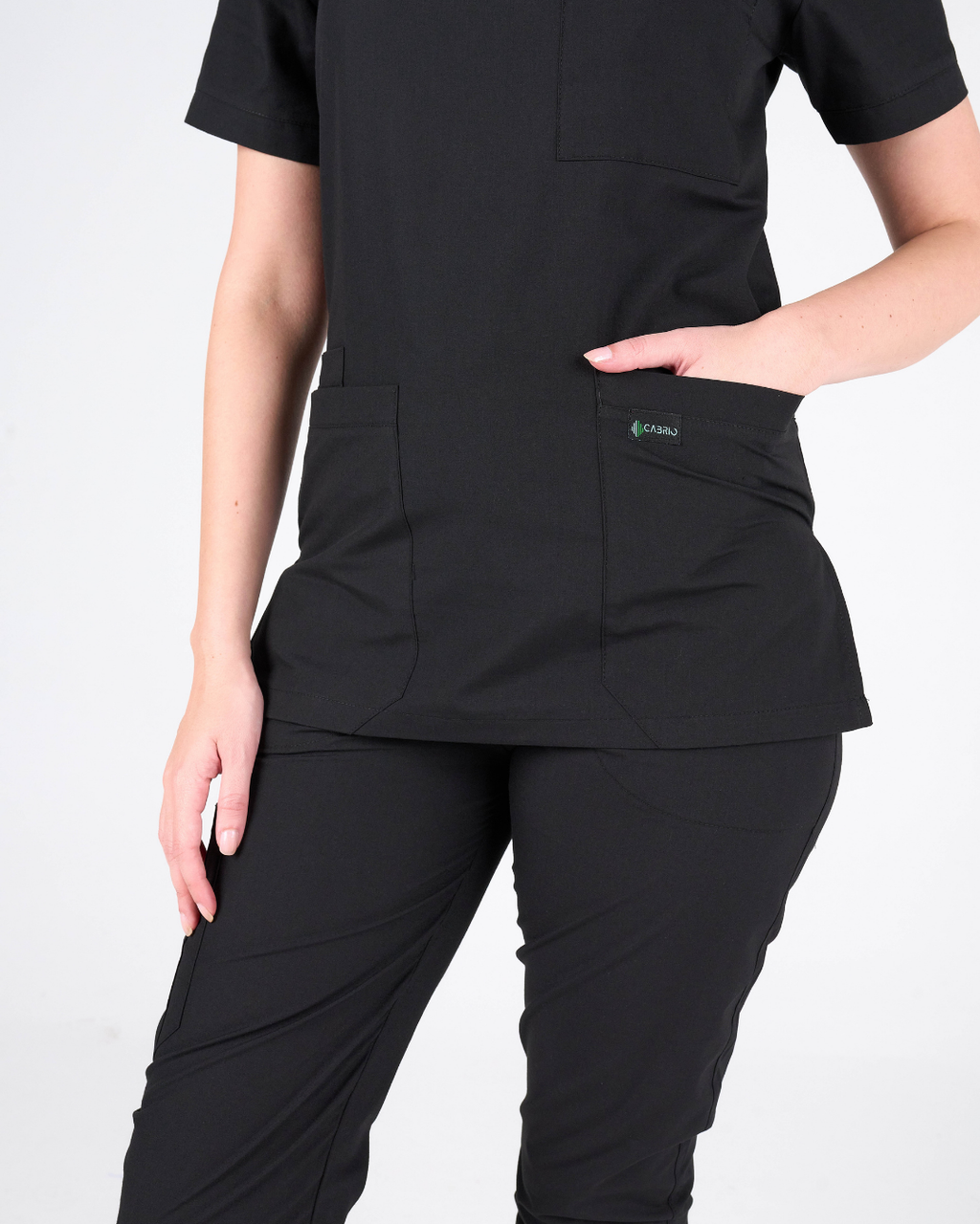 Cabrio Modern Classic Siyah Cerrahi Üniforma Takım