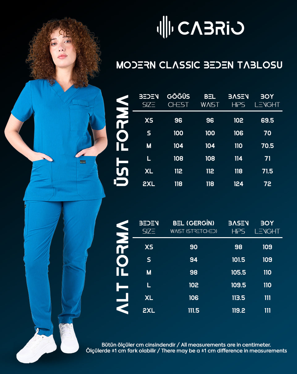 Cabrio Modern Classic  Cerrahi Üniforma Takım